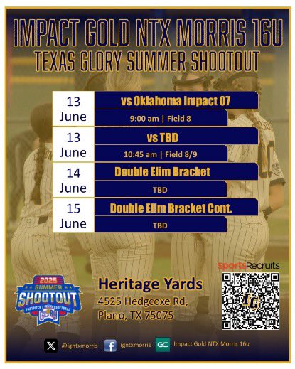 Hayden Pearson 2026 (@haypearson007) on Twitter photo Here’s our schedule for the weekend! Hope you can come watch us play! <a href="/MeanGreenSB/">UNT Softball</a> <a href="/TVCCSoftball/">TVCC SOFTBALL</a> <a href="/caseydickson717/">Casey Dickson</a> <a href="/LETUSoftball/">LETU Softball</a> <a href="/igntxmorris/">Impact Gold NTX Morris 16U</a> Here’s our schedule for the weekend! Hope you can come watch us play! <a href="/MeanGreenSB/">UNT Softball</a> <a href="/TVCCSoftball/">TVCC SOFTBALL</a> <a href="/caseydickson717/">Casey Dickson</a> <a href="/LETUSoftball/">LETU Softball</a> <a href="/igntxmorris/">Impact Gold NTX Morris 16U</a>