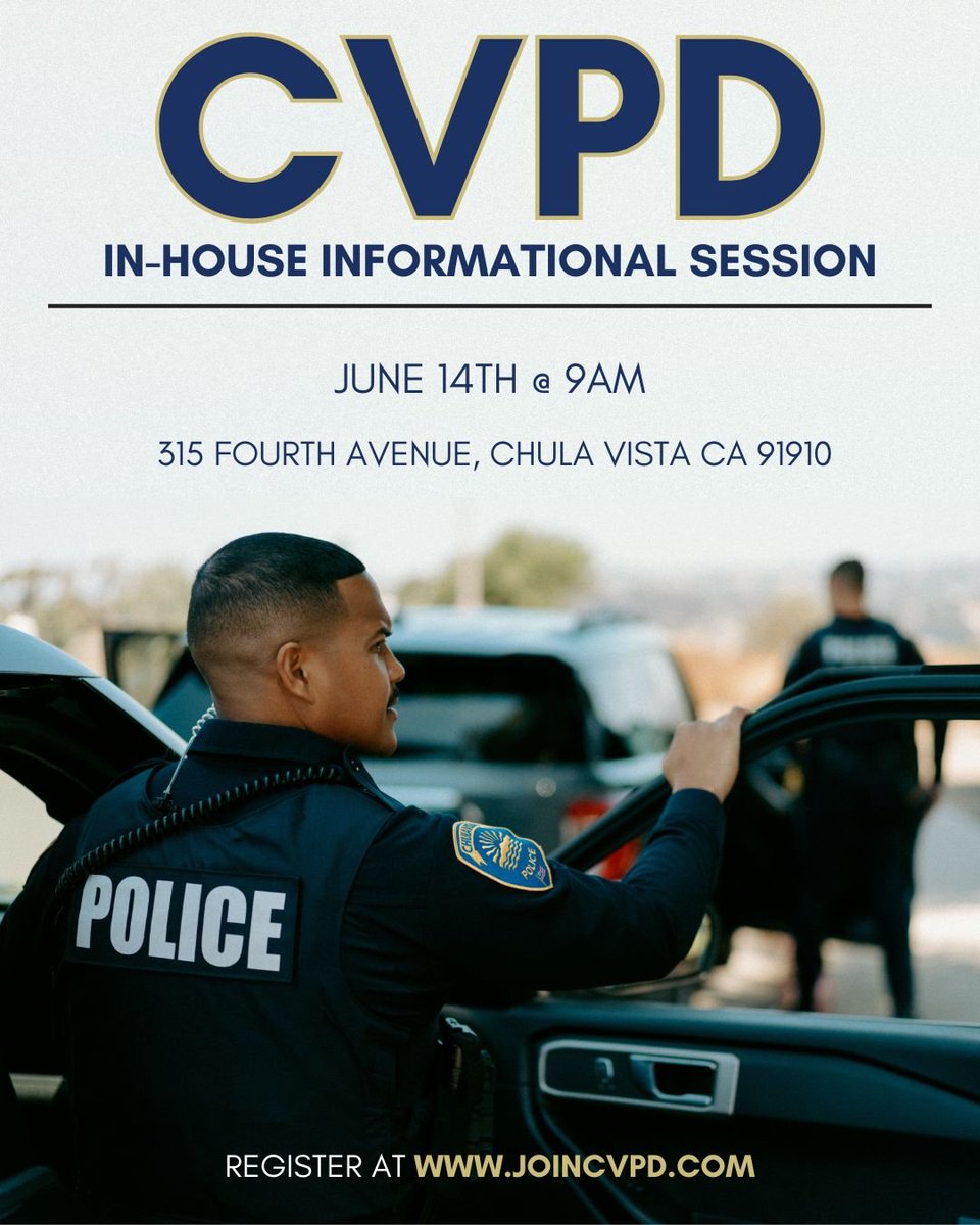 Our Family... Your Future!

Join us this Saturday to learn more about CVPD!