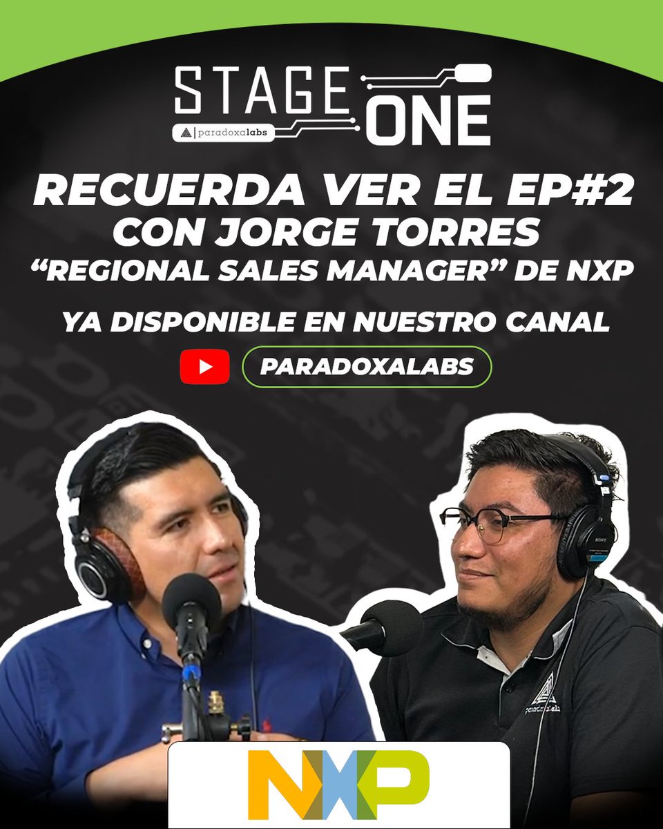 No olvides ver el Capítulo 2 de Stage One!
Nos acompaña Jorge Torres de NXP, con una charla imperdible sobre innovación, tecnología y desarrollo en el mundo del hardware.
#StageOne #Hardware #PodcastClips #NXP #Paradoxa #Tecnología #Ingeniería #DesarrolloElectrónico #PodcastTech