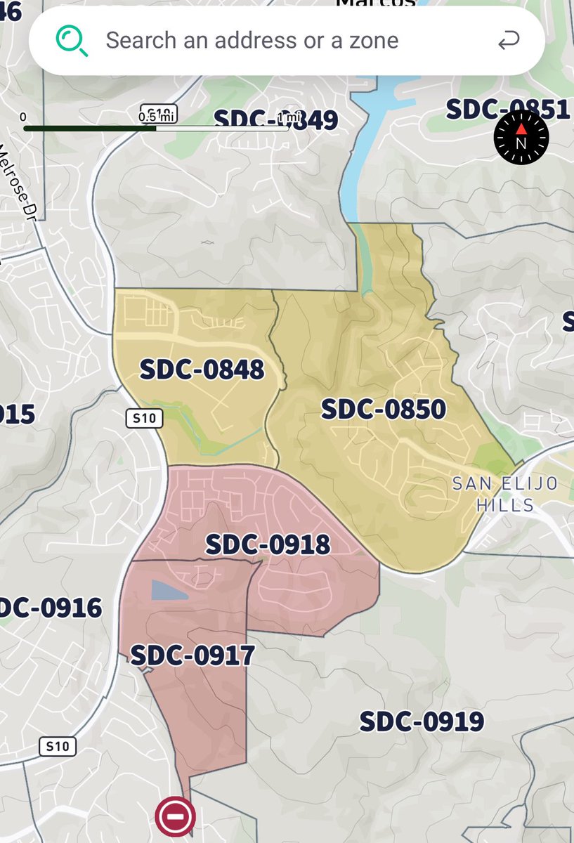 Active wildfire near San Marcos. Download Genasys Protect now for evacuation information.