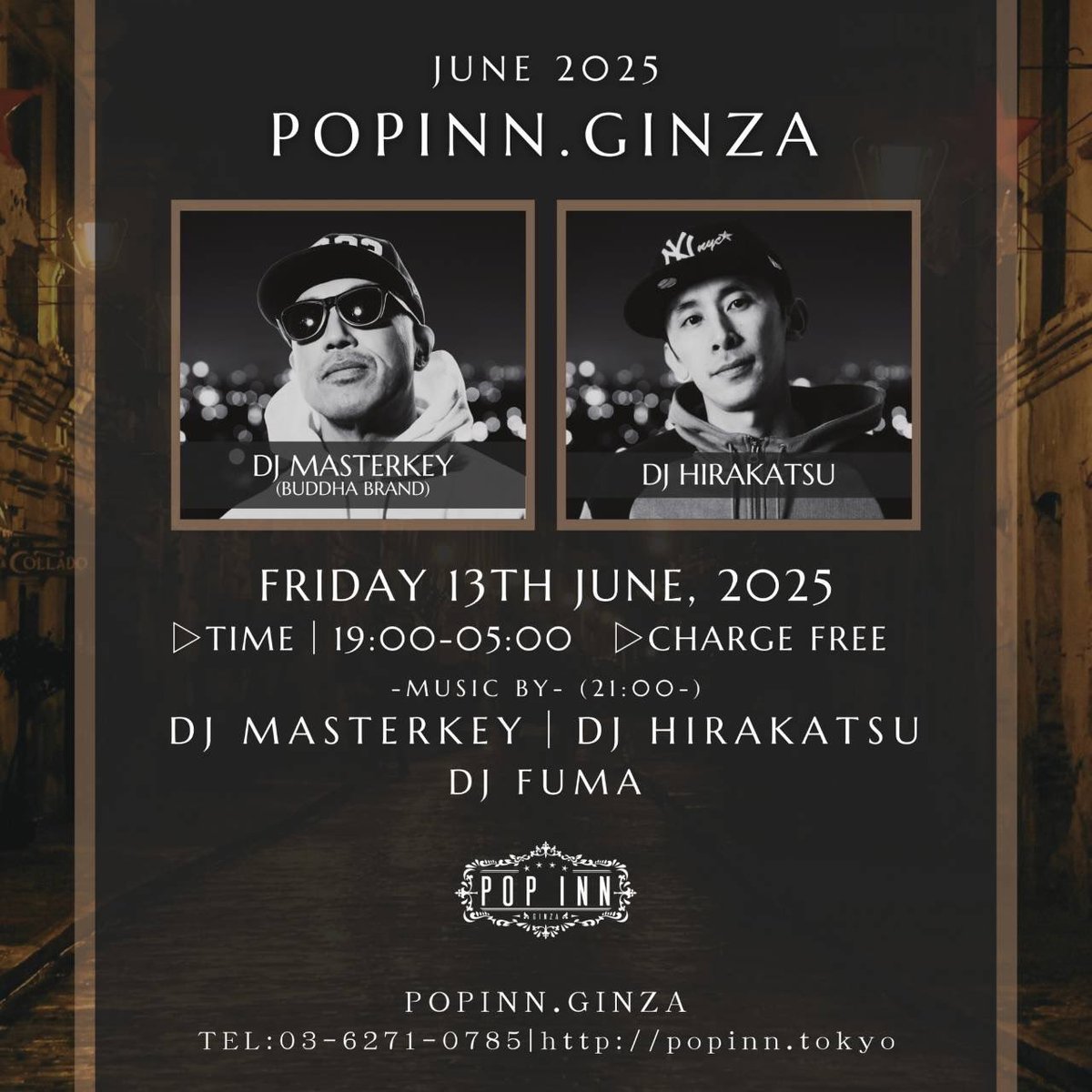 本日 <a href="/popinn_ginza/">POPINN.GINZA</a> 

w! @djhirakatsu

弾けようZ