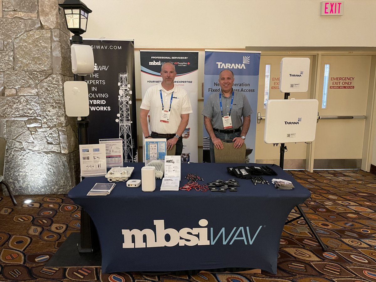 TaranaWireless's tweet image. We had an excellent time at CRRBC East this week with our wonderful friends @mbsiwav! Thank you to those that stopped by our table to learn how we’re helping operators close the #digitaldivide in their communities! #internetforall