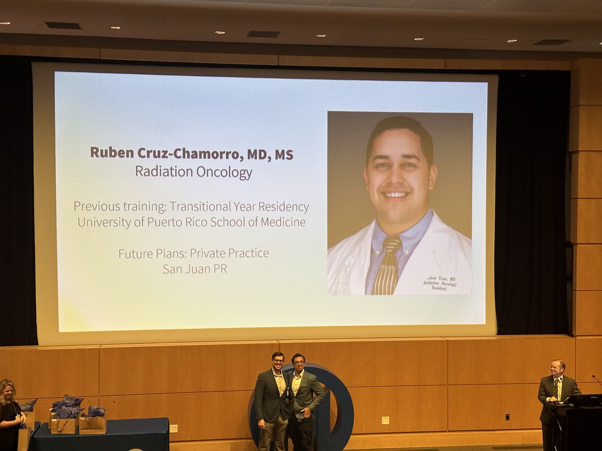 Congratulations to our Graduating Medical and Physics Residents! (Dr. Bryant, Dr. Cruz-Chamorro and Dr. Koo).  We are so proud of you and know you will go onto great things! <a href="/JMBryantMD/">JM Bryant, MD</a> <a href="/RCruzChamorro/">Ruben J. Cruz, MD</a> <a href="/JessicaFrakesMD/">Jessica Frakes</a> <a href="/EvanWuthrick/">Evan Wuthrick</a> <a href="/KOSJ12/">Kosj Yamoah MD, PhD</a>  <a href="/MoffittRadOnc/">MoffittRadOnc</a> <a href="/MoffittNews/">Moffitt Cancer Center</a> #radonc