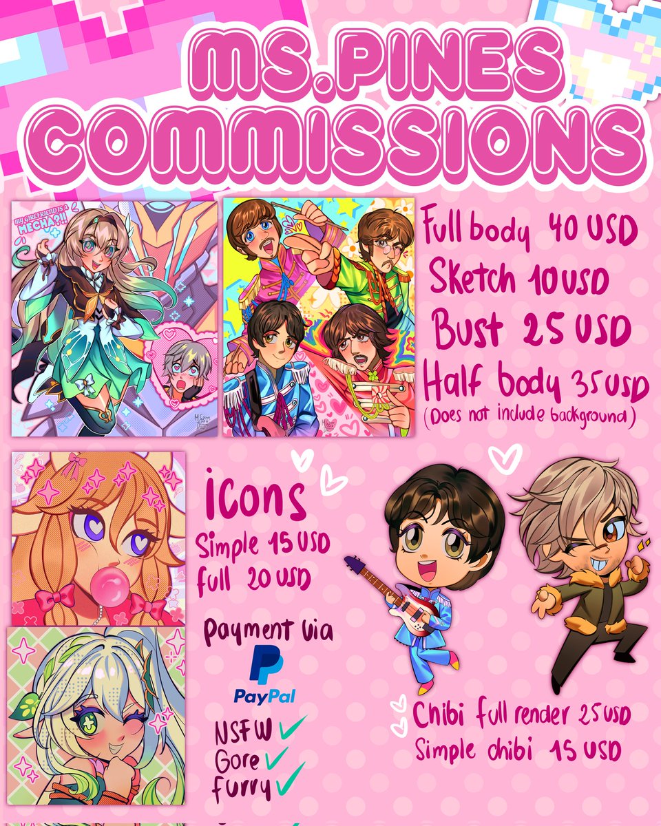 Msspiness's tweet image. Hi guys, Im offering my #commissions and I have slots open! Im trying to raise some money to pay my csp ( the program where I draw, the subscription expires this month) and also to recover the money I got discounted at my job for being absent bc of my health pls mind sharing! Ty!