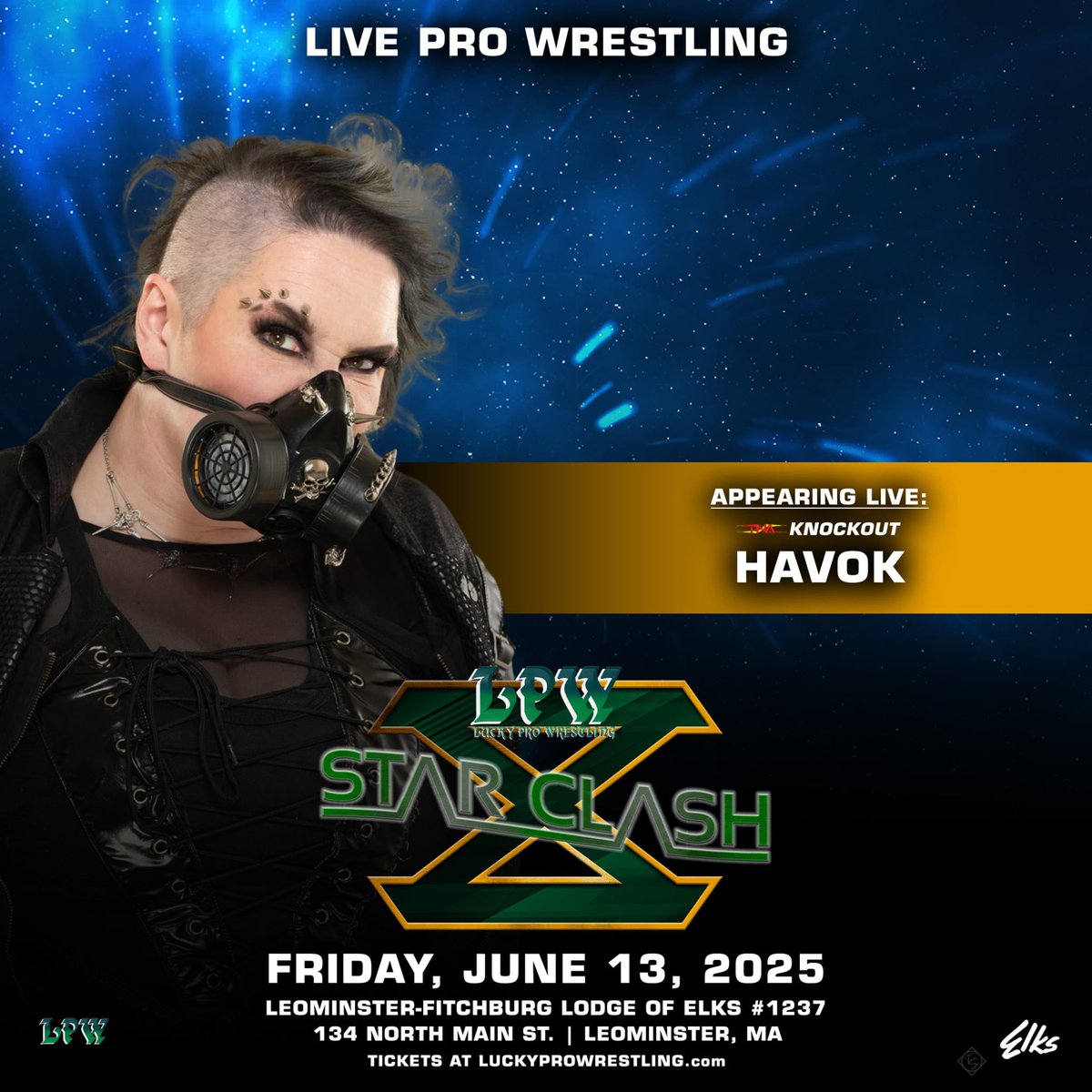 Tomorrow night during LPW StarClash in Leominster MA fans can meet TNA Knockout <a href="/FearHavok/">HAVOK☣️</a>
