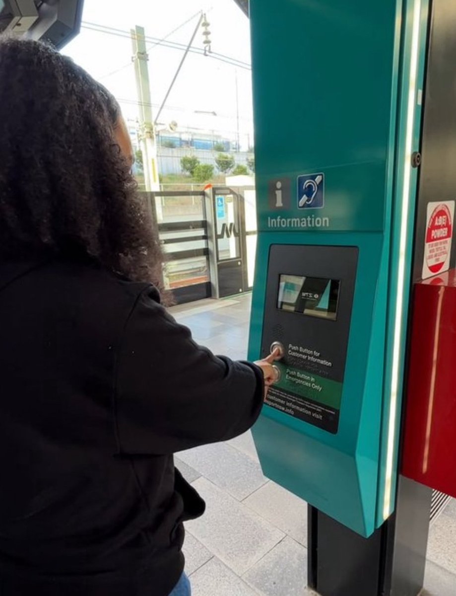 Information points at Sydney Metro stations are used for more than just emergencies - they can be used for any kind of help.

You can have a conversation with staff for help with directions, ticketing &amp; more. However, on the train itself, the help points are for emergencies only.