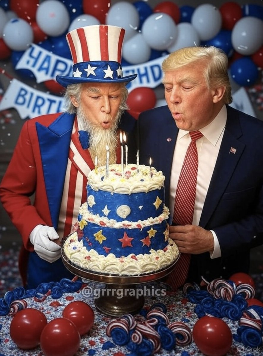 Happy Big Beautiful Birthday to President Trump on  June 14th and a big happy 250th Anniversary to the US Army, US Navy and the US Marine Corps! 🇺🇸🇺🇸🇺🇸

Celebrate with The Big Beautiful Birthday Sale at GrrrGraphics!

Let's get ready to celebrate this MAGA-nificent summer. A