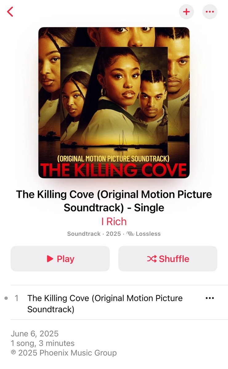 Intro song on “The Killing Cove” out now everywhere 🎶 The Killing Cove (Original Motion Picture Soundtrack) - Single by I Rich music.apple.com/us/album/the-k…