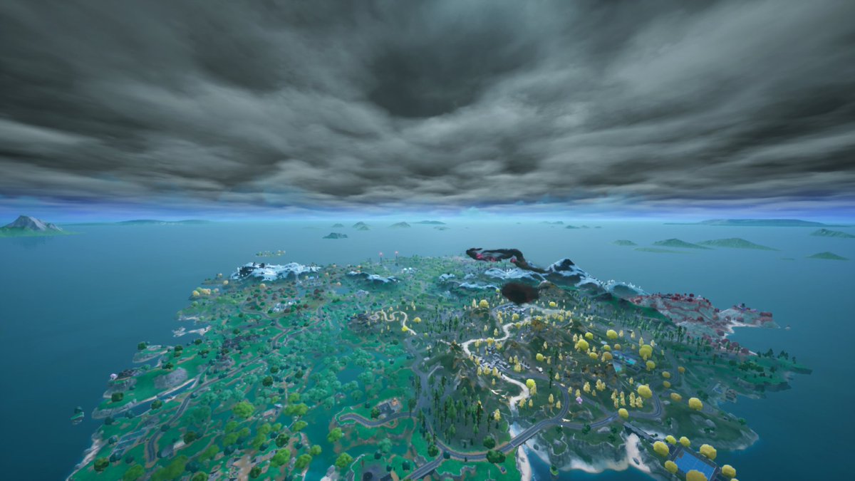 6317Davigamer's tweet image. Eu descobri que não era só cidade do crime que deixava o céu com um efeito diferente nos lugares de star wars e no  lugar do daigo também, Epic se esforçando até nos mínimos detalhes desse capitulo