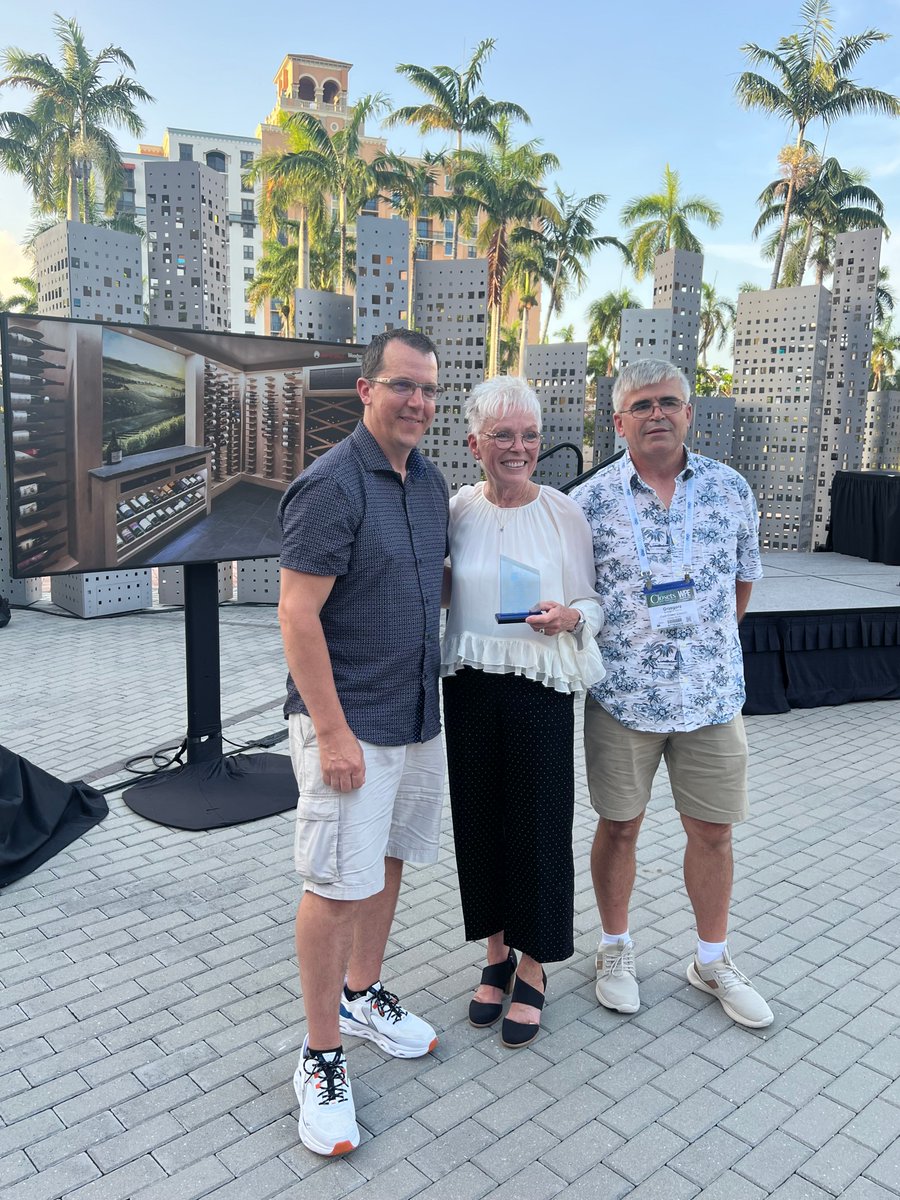 Congratulations to Janet Stevenson, JBS Closet &amp; Storage Design, &amp; her installation partners, for winning honorable mention for the Wood Closet: Over 18 Linear Feet category at the 2025 Top Shelf Awards held at the Closets Conference / Wood Pro Expo Florida this week. #topshelf