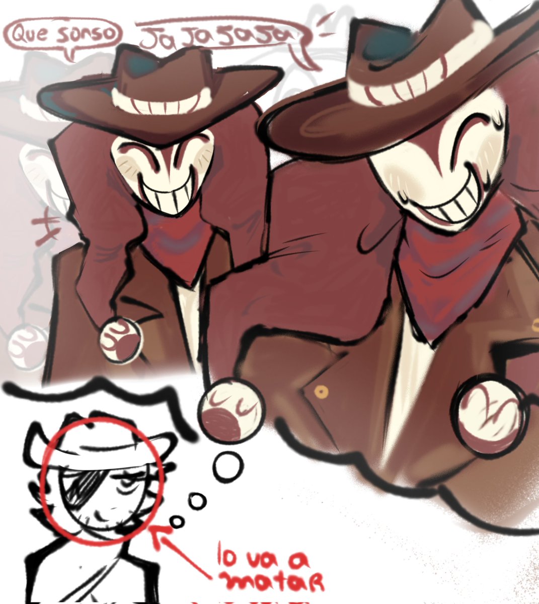 Soycroex's tweet photo. Más del bufon Vaquero! JAJDJA
#Clown #Cowboys #Oc #originalcharacters #Jester https://t.co/iutU2NAOG8