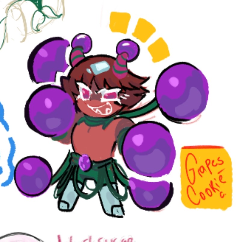 Soycroex's tweet photo. Grapes Cookie (Oc) #originalcharacters #cookierunkingdom #cookierunoc #cookierun https://t.co/Fp6LaN7DRE