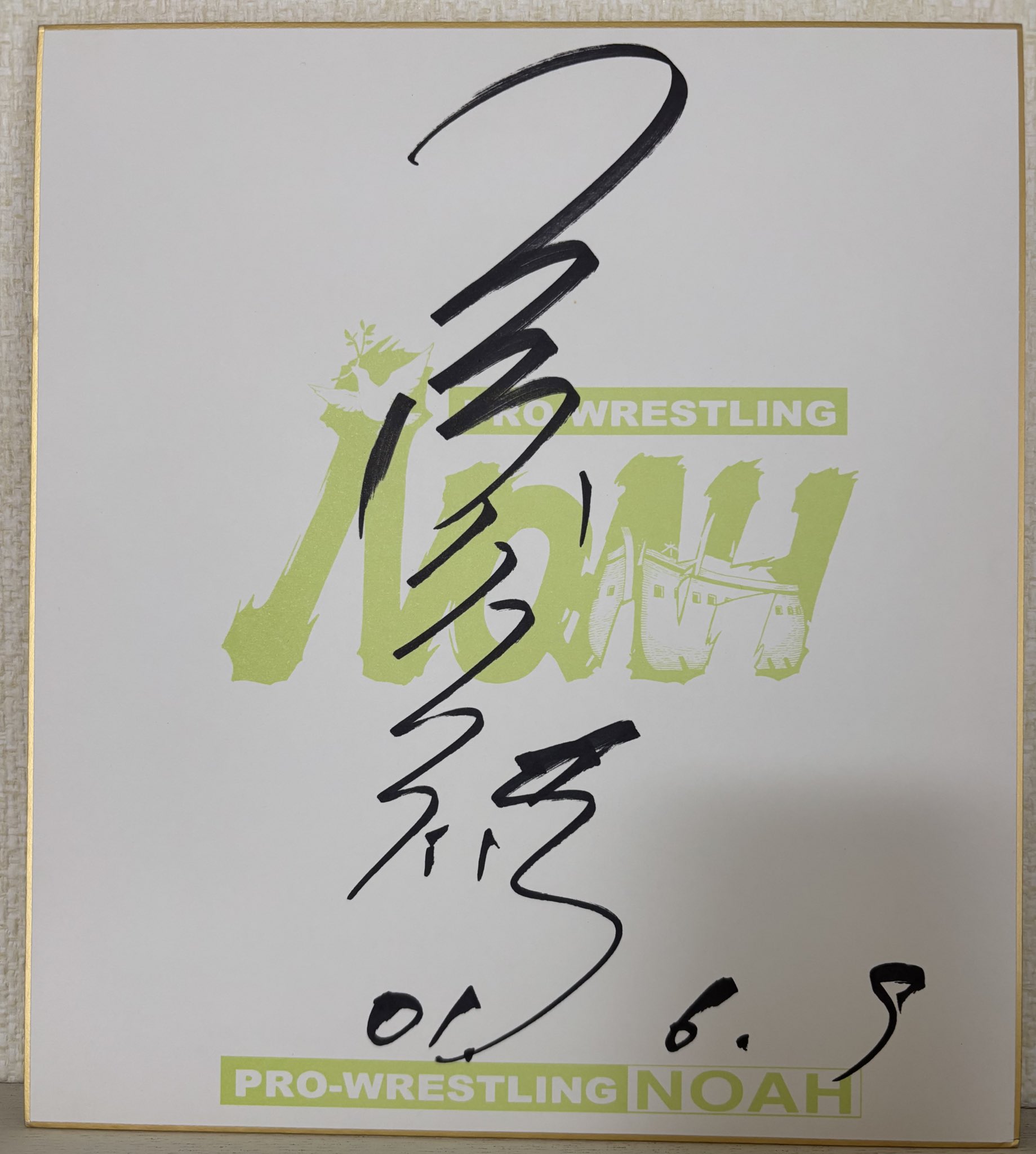 専用     三沢光晴  プロマイド サイン本 三沢光晴 直筆サイン入り】全日本プロレス創立25周年記念・東京