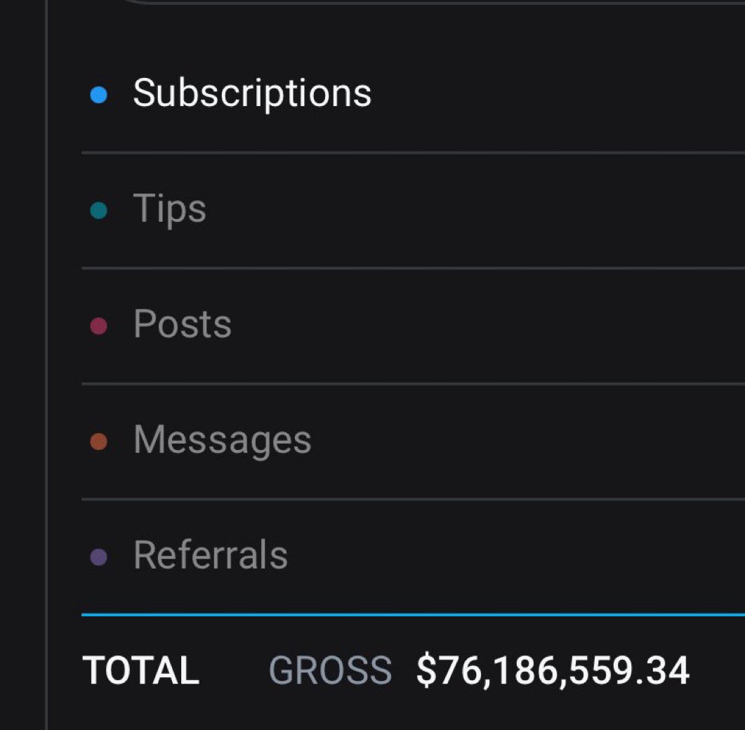 Hey guys.. look how much I made in OF 😜