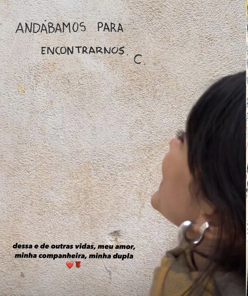 manugportal's tweet photo. "Dessa e de outras vidas, meu amor, minha companheira, minha dupla ❤️🌹" 

ㅡ Jullio Reis via story. https://t.co/YR03wZLtjg
