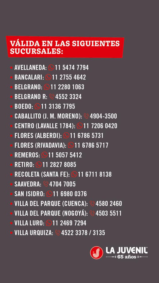 LaJuvenilPastas's tweet photo. 👨‍👧‍👦 Pa...Pá....¡Pastas!

🍷🍝 Celebremos con los nuevos caseritos de osobuco al malbec + un vino Familia Gascón Malbec de @Escorihuela Gascón

📅 Promo válida el sábado 14 y el domingo 15 de junio, en las sucursales indicadas 👉 https://t.co/dTdNni3MdJ