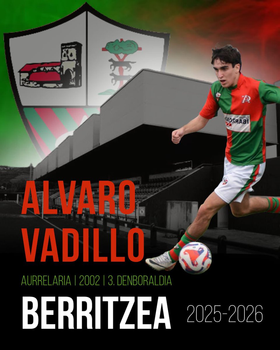 HERE WE GOO🔴🟢
Lehen berrikuntza! 

ALVARO VADILLO
Vadillok beste urte betez berritu du!! 🎉

Arteagak, bere abiaduraz eta gol oparietaz gozatzen jarraituko du!! 🏃🏃

🔝Ez kliskatu begiak bestela, eskumako hegaletik ez dozu ikusiko!! 💪💪

#AupaAupurtuarte