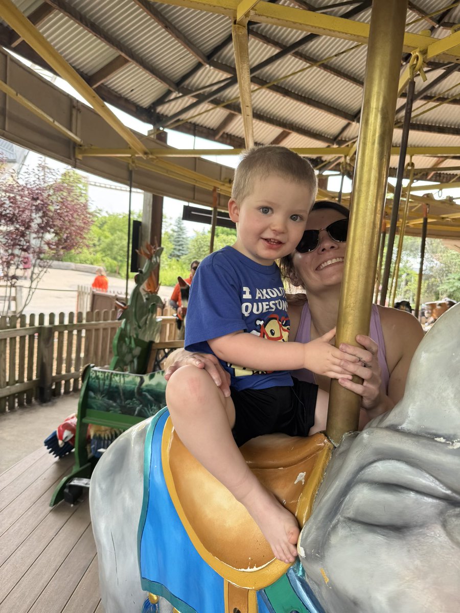 It was hot at zoo.