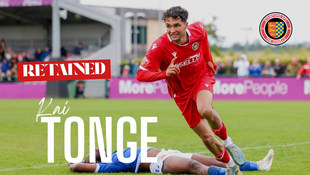 ✍️Kai Tonge 𝗥𝗘𝗧𝗔𝗜𝗡𝗘𝗗!

He joined late last season, but he’s here to stay and ready to deliver more goals. 

A bright start from Tonge last season as he joined the reds with pace and confidence.
Excited to see more goals from him this season

Big things ahead!