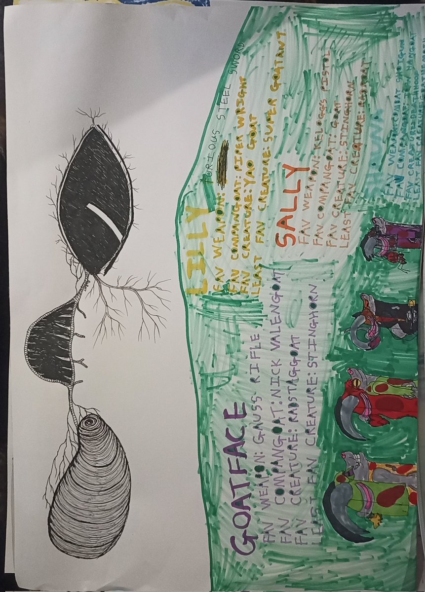 ElRatDesigns's tweet photo. A few double draws in the last few days, I am struggling for focus, but the kid is as on the ball as ever๐ฅฐ
#ElRat #KRat #mumdaughterdrawing #doubledraw https://t.co/7fTQ5ileWk