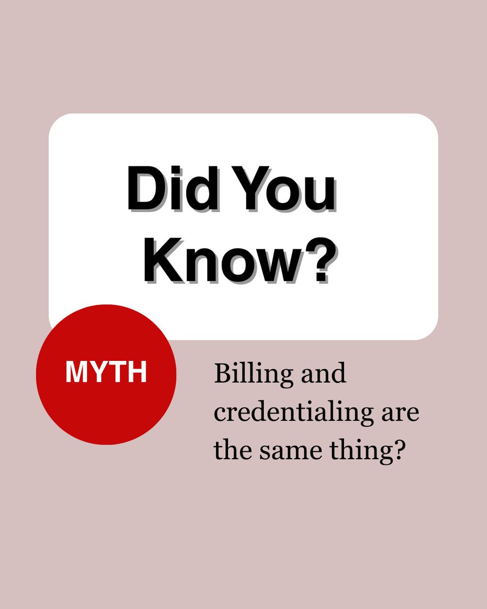 bcnnetwork21's tweet image. Billing ≠ Credentialing.
One gets you paid.
The other gets you approved to start.
Don’t mix them up — it’s a costly mistake.
#HealthcareTips #Credentialing #BillingHelp #BCNLLC