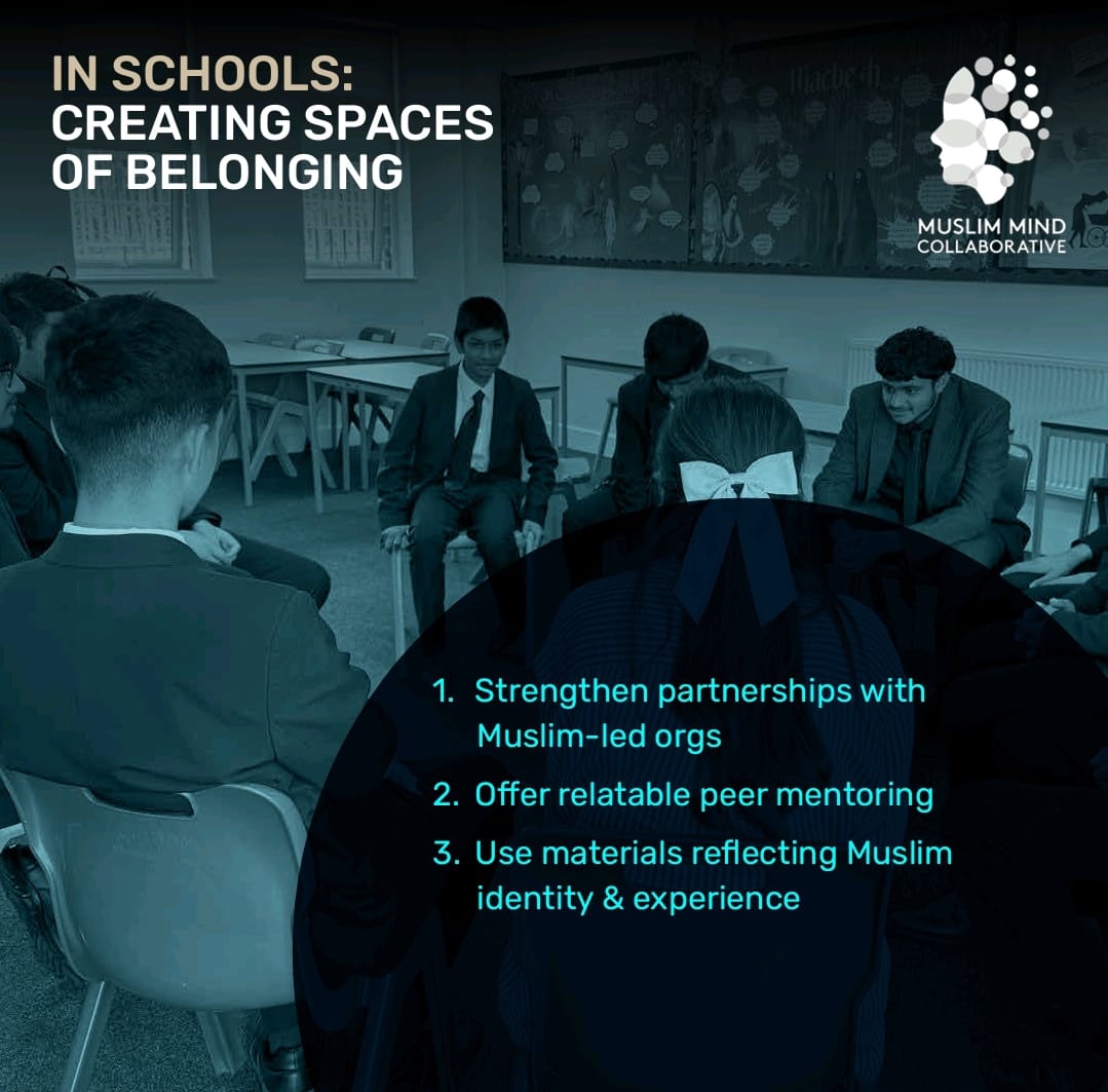 MusResearchersN's tweet image. 📢 New Report Launch!
Caring for Every Child: Faith-sensitive mental health support for Muslim youth 🧠💫
From the Nurturing Minds Conference— produced by @muslimmind_uk w/ MRN &amp;amp; The Reflection Project. 
📖 Read: muslimmindcollaborative.co.uk/wp-content/upl…

🤲🏽Please share widely across all networks!