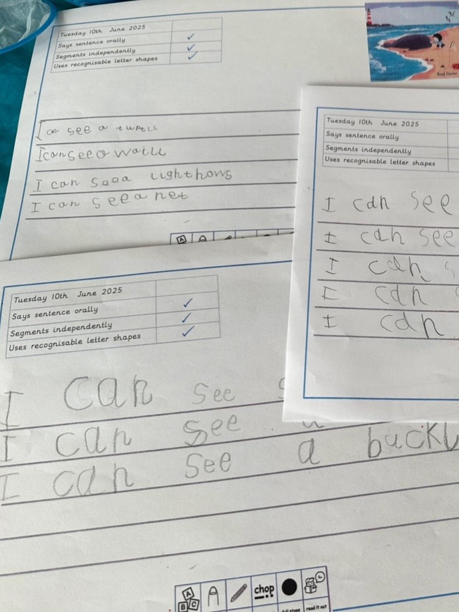 Team Robins have loved discovering their hook to their latest and most loved text, The Storm Whale. It’s been great to see our learners engaged in writing this week as we jump into the story <a href="/LiteracyCounts1/">Literacy Counts</a> #eyfs #earlywriting #Readysteadywrite