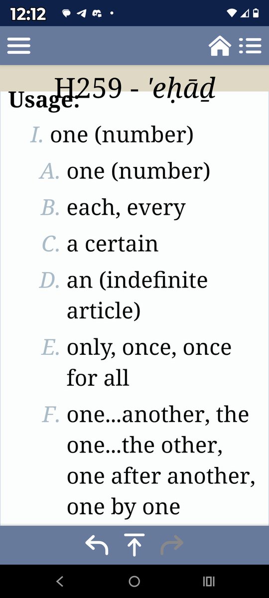 MrMrsTrumpet's tweet photo. @xTheGoodNews Physically &amp; Spiritually becoming ONE-Gen 2:24, Mk 10:8.

"ONE": ECHAD (#H259 Hebrew) gives a much better definition than the Greek #G1520 HEIS.

"Each, every", "Only once, once and for all"

"I and My Father are ONE" (ECHAD) - John 10:30 https://t.co/n9YpbalKhr