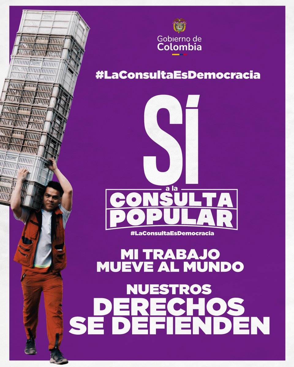 La seguridad social, la estabilidad y los derechos para todas las personas trabajadoras serán ahora una decisión colectiva. El Decreto de consulta popular lo garantiza.

#LaConsultaEsDemocracia