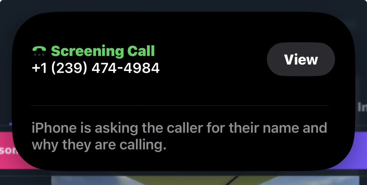 Gerry's tweet image. Apple wins again! This is incredible
 #apple #callscreening