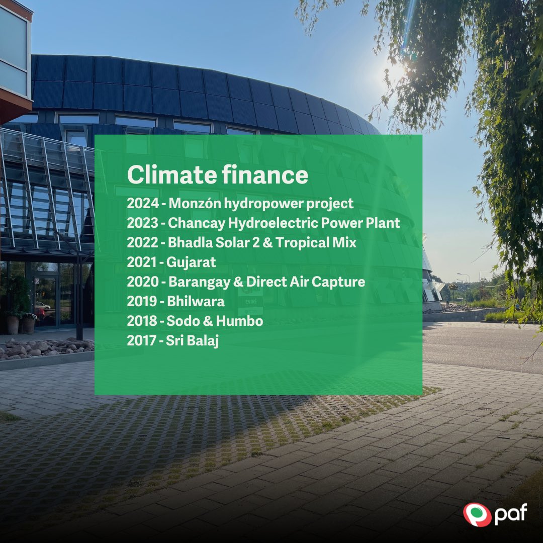 Climate financing is an important part of our environmental efforts.

Paf is committed to environmental sustainability and has a clear goal to reach Net-Zero by 2040. 

Find out more at aboutpaf.com/news/climate-f…

#NetZero #SustainableEntertainment #SBTi