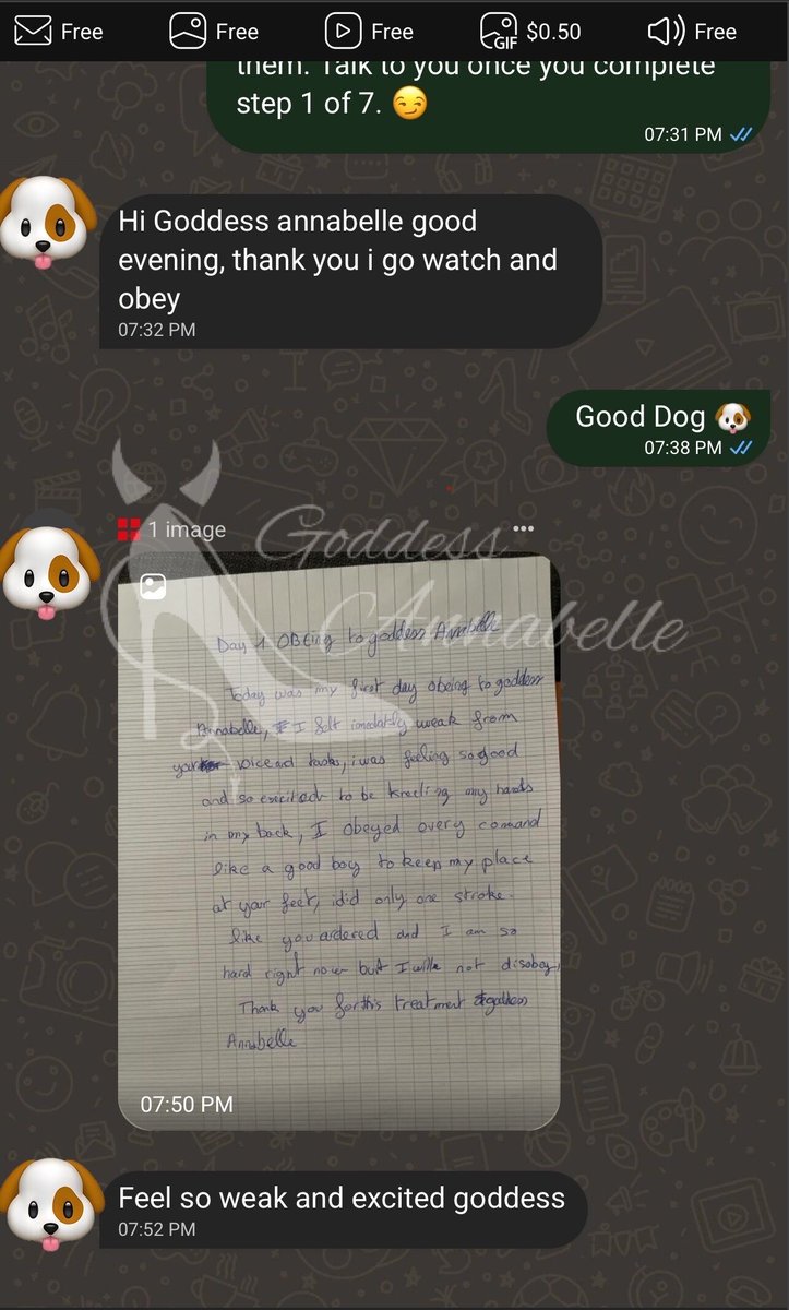 Another 1 successfully completed his step 1 out of 7 of my training. 🥰 
Are you ready to be completely owned by me, by my voice for 7 days? 

Join me here 👇🏽

loyalfans.com/goddess_annabe…