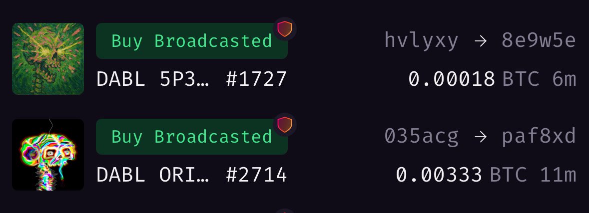 theunseenbtc's tweet image. Congrats to the new owner of my DABL ORIGINAL 

#theunseenbtc #ArtinBitcoin #DABL