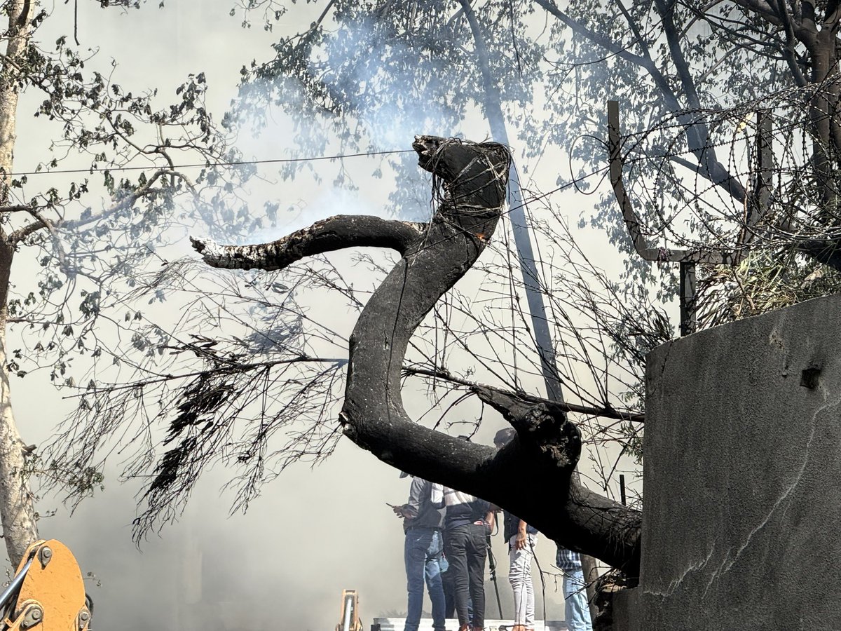 Today’s scenario at plane crash site #AhmedabadPlaneCrash