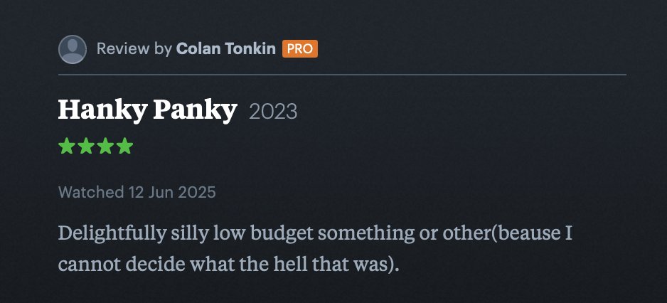 Hanky Panky (@hankypankymovie) on Twitter photo 