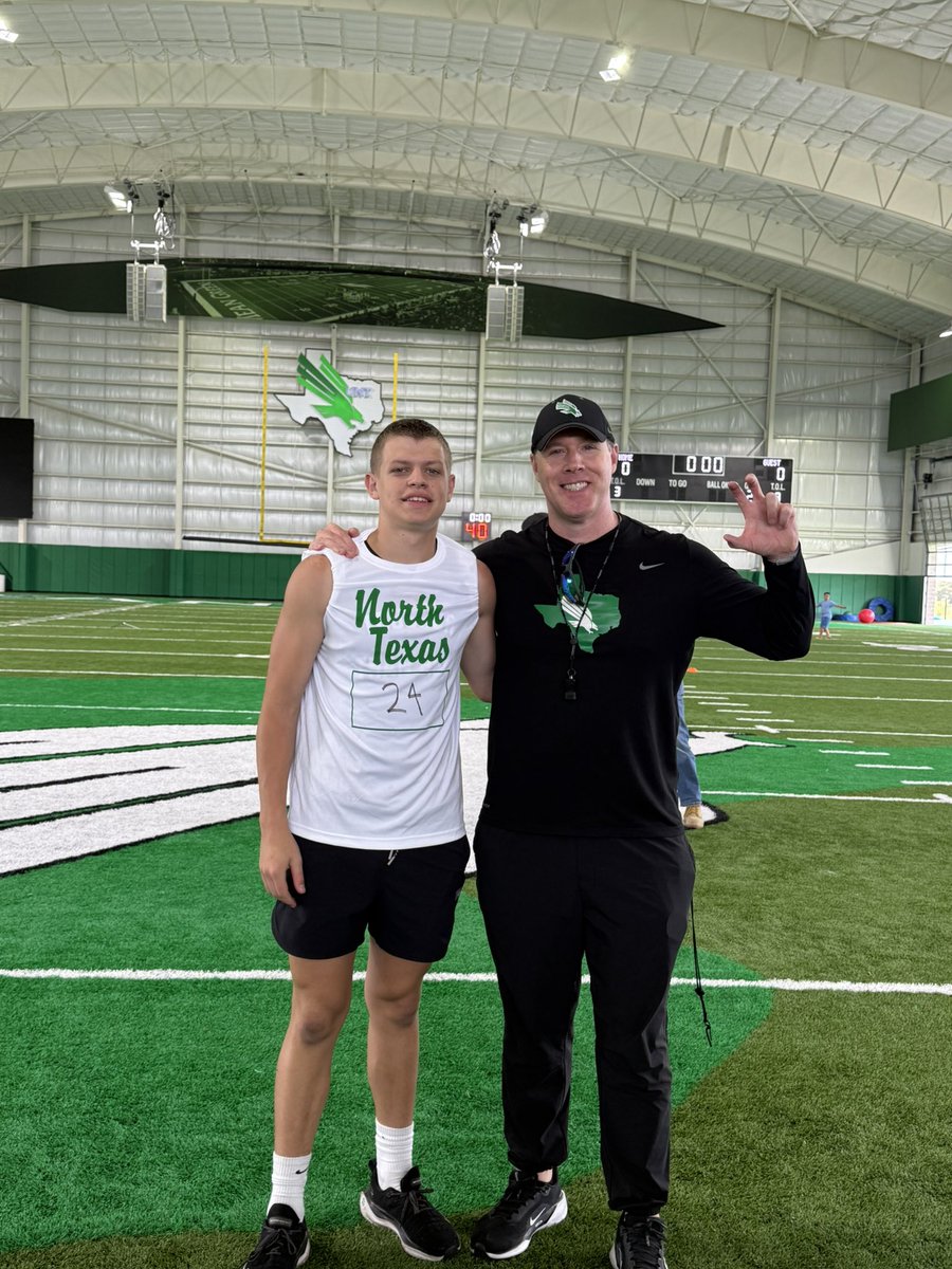 Caleb Wilmeth (2028) (@calebwilmeth) on Twitter photo Had a great day <a href="/MeanGreenFB/">UNT Football</a> specialist camp! Thank you <a href="/CoachSvoboda/">Drew Svoboda</a> and <a href="/Coach_Conwell/">Dan Conwell</a> for inviting me and talking to me afterwords!
<a href="/WGoggans47/">William Goggans</a> <a href="/MattNally1/">Coach Matt Nally</a>
<a href="/FootballMelissa/">Melissa Cardinal Football</a> <a href="/MCardsRecruits/">Melissa Cardinals FB Recruiting</a> Had a great day <a href="/MeanGreenFB/">UNT Football</a> specialist camp! Thank you <a href="/CoachSvoboda/">Drew Svoboda</a> and <a href="/Coach_Conwell/">Dan Conwell</a> for inviting me and talking to me afterwords!
<a href="/WGoggans47/">William Goggans</a> <a href="/MattNally1/">Coach Matt Nally</a>
<a href="/FootballMelissa/">Melissa Cardinal Football</a> <a href="/MCardsRecruits/">Melissa Cardinals FB Recruiting</a>