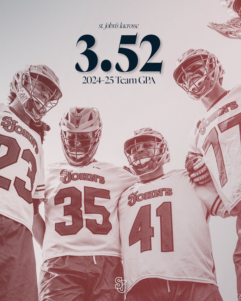 StJohnsLax's tweet image. Another quality semester in the classroom for our guys๐๐