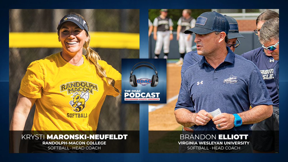 ODAC (@odacathletics) on Twitter photo With the help of <a href="/RMCathletics/">Randolph-Macon College Athletics</a> SBALL head coach Krysti Maronski-Neufeldt and <a href="/vwu_marlins/">Virginia Wesleyan Athletics</a> SBALL head coach Brandon Elliott, we wrap-up the 2024-25 year and look ahead to 2025-26 - including 2 big features - in Episode 14 of The ODAC Podcast #ODAC #d3sb odaconline.com/podcasts/the-o… With the help of <a href="/RMCathletics/">Randolph-Macon College Athletics</a> SBALL head coach Krysti Maronski-Neufeldt and <a href="/vwu_marlins/">Virginia Wesleyan Athletics</a> SBALL head coach Brandon Elliott, we wrap-up the 2024-25 year and look ahead to 2025-26 - including 2 big features - in Episode 14 of The ODAC Podcast #ODAC #d3sb odaconline.com/podcasts/the-o…