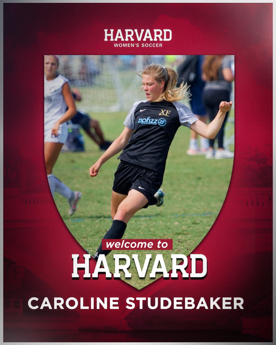 👏 Welcome to Harvard!

➡️ Caroline Studebaker
➡️ Midfielder

📰 tinyurl.com/2cnkno9x

#GoCrimson #OneCrimson