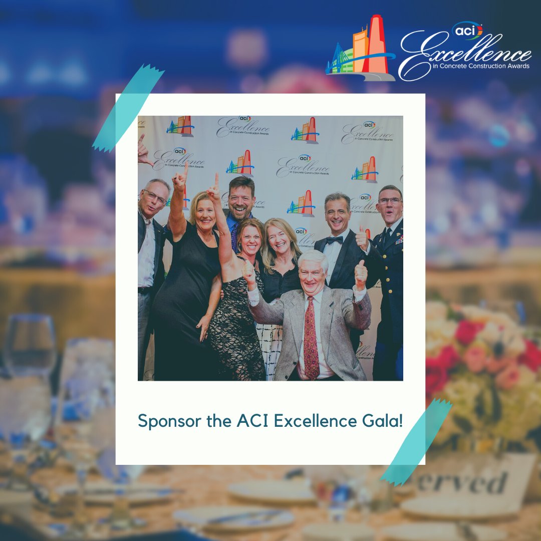 ACI Chapter Activities (@chaptersaci) on Twitter photo Sponsor the 2025 Excellence Gala!
concrete.org/portals/0/File…
Email esther.beery@concrete.org for more information.
#ACIExcellence Sponsor the 2025 Excellence Gala!
concrete.org/portals/0/File…
Email esther.beery@concrete.org for more information.
#ACIExcellence