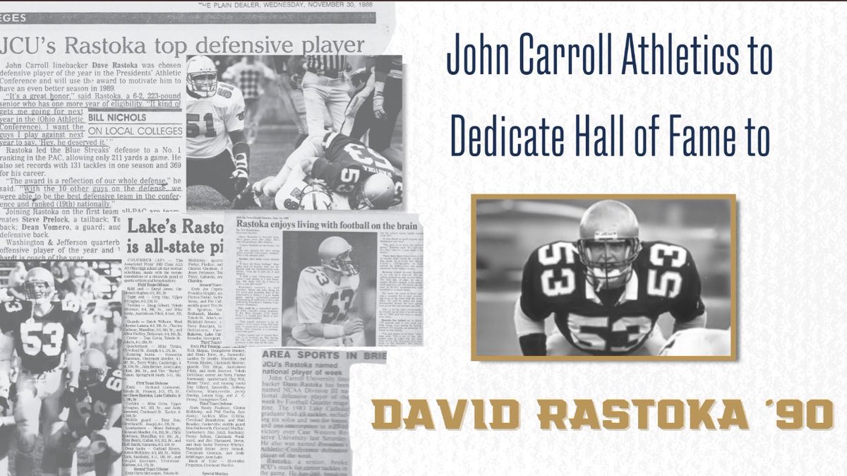 BrianPolian's tweet image. We are proud to announce the dedication of the Athletics Hall of Fame in honor of Dave Rastoka ‘90. He has been a leader on the field, as an alumnus, and in the community for decades. Dave embodies the Jesuit ideal of service - he is truly a man for others. It’s only fitting that…