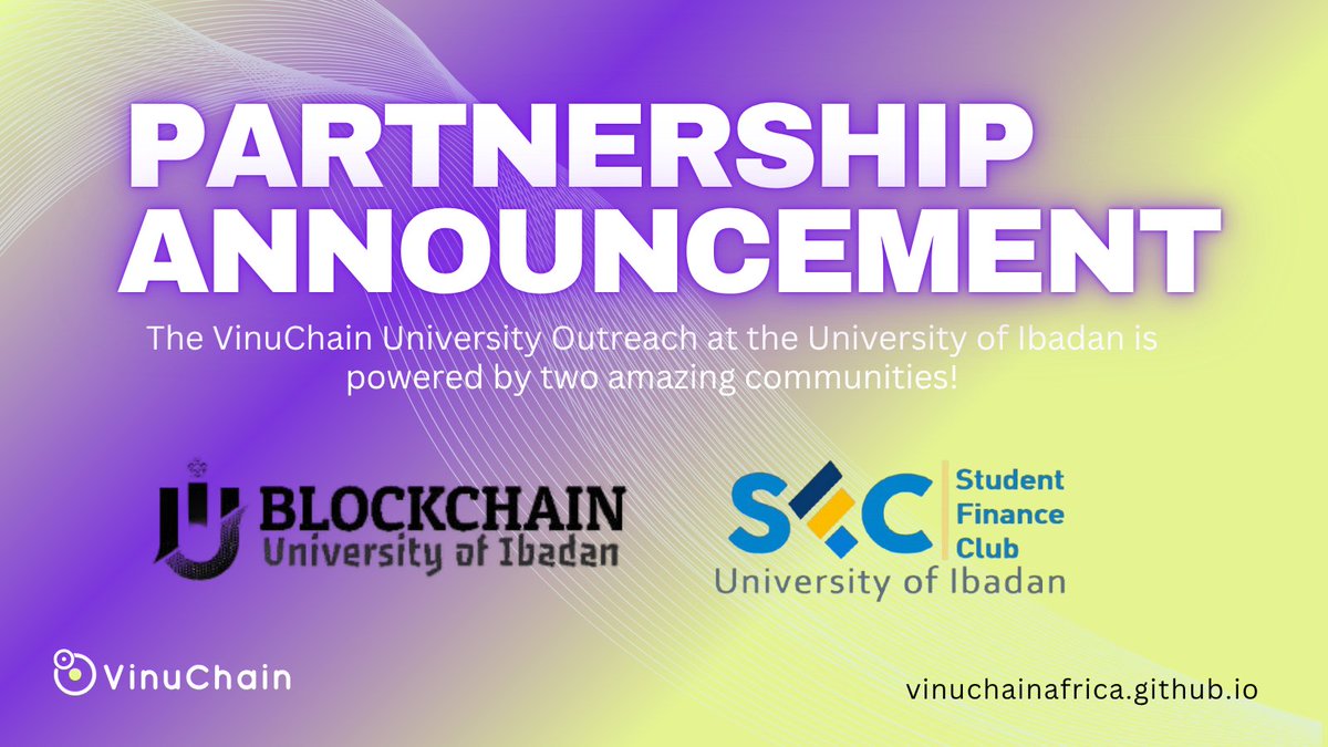 VinuChainAfrica's tweet photo. 🚨 UI Blockchain Awareness Program just leveled up! Powered by TWO epic community partners, @B_chainUI and SFCUnibadan, we’re set to rock June 14! Join us by 10AM—register NOW! 🔗 https://t.co/9dikd1pDer 

#VinuChain #UIEvent #CommunityPower #Blockchain https://t.co/5JDJ8lXg14