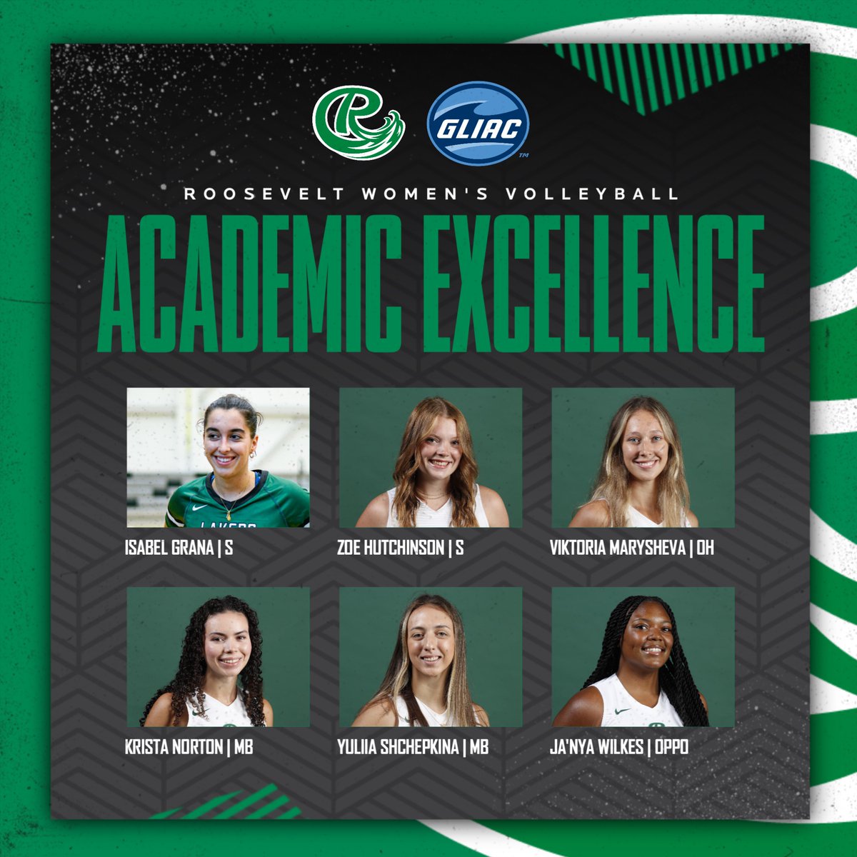 Huge 𝓒𝓸𝓷𝓰𝓻𝓪𝓽𝓾𝓵𝓪𝓽𝓲𝓸𝓷𝓼 to our 8 student-athletes who were recognized for their academic achievements this year‼️

#RULakersWVB | #RideTheWave | #WeRU