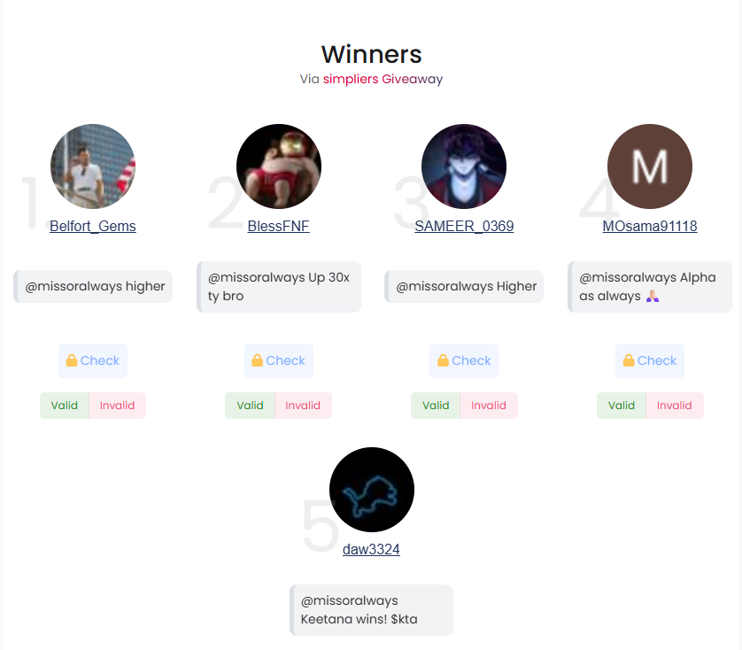 I have resulted my giveaway via simpliershello

Results are in the link below! smpl.rs/g/UYZOYE 

DM me your wallets