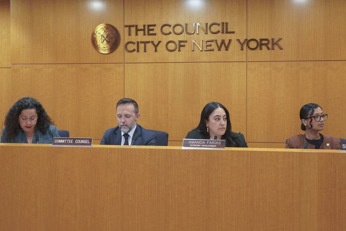 New York City Council (@nyccouncil) on Twitter photo Today, the Committee on Economic Development held an oversight hearing on the Brooklyn Marine Terminal redevelopment project to examine <a href="/NYCEDC/">NYCEDC</a>'s efforts to address community concerns regarding affordable housing, transportation infrastructure, and local benefits. Today, the Committee on Economic Development held an oversight hearing on the Brooklyn Marine Terminal redevelopment project to examine <a href="/NYCEDC/">NYCEDC</a>'s efforts to address community concerns regarding affordable housing, transportation infrastructure, and local benefits.