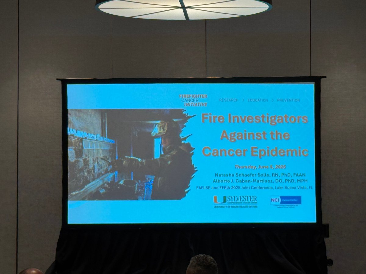 📸 Sylvester's FCI Co-Deputy Director, Dr. Natasha Schaefer Solle, at the 2025 Joint Conference of the the 37th Annual Florida Association of Fire and Life Safety Educators and The 80th Annual Florida Arson Seminar. Great to speak with you all! 🔥🧑‍🚒