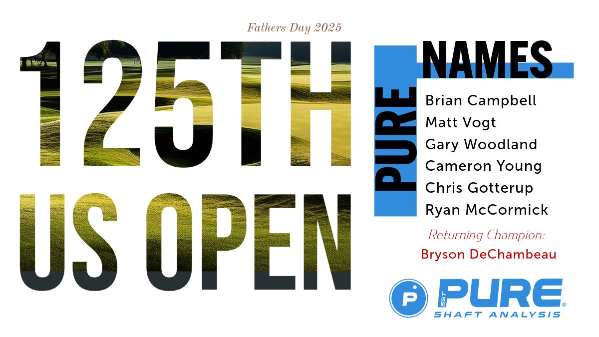 PURE 125th U.S. OPEN!  We are proud to continue to service all elite golfing professionals PURE Align golf shafts at this years US Open.  Be sure to look us up at sstpure.com to find more details in our Press Release this week.  #sstpure, #pgatour, #getpured, #pga,