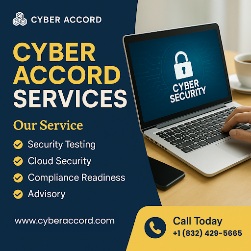 🔐 Need expert cyber protection?
 Cyber Accord offers:
 ✅ Security Testing
 ☁️ Cloud Security
 🧠 Advisory Services
Your business deserves top-tier cybersecurity.
 💻 cyberaccord.com
#CyberSecurity #CloudSecurity