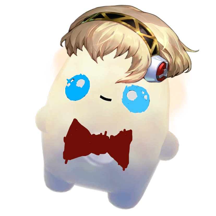 Since dawn Bennett (The voice actor for aigis) did the roles of the wind sprites, I made a wind sprite aigis edit (I’m not the best at editing stuff so it looks really scuffed)