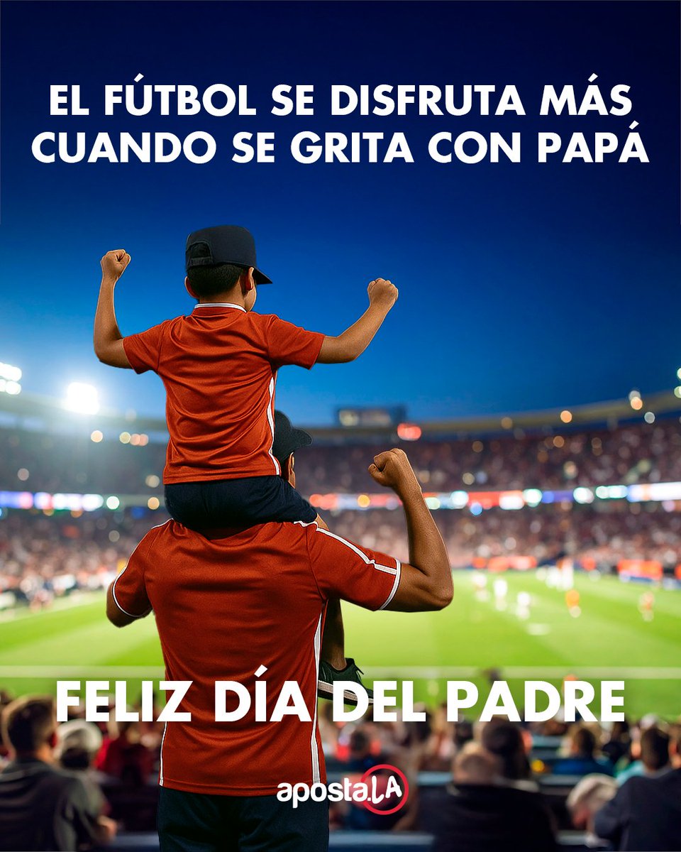 Papá, el que nos enseñó a amar el fútbol, gritar los goles y nunca bajar los brazos 🙌